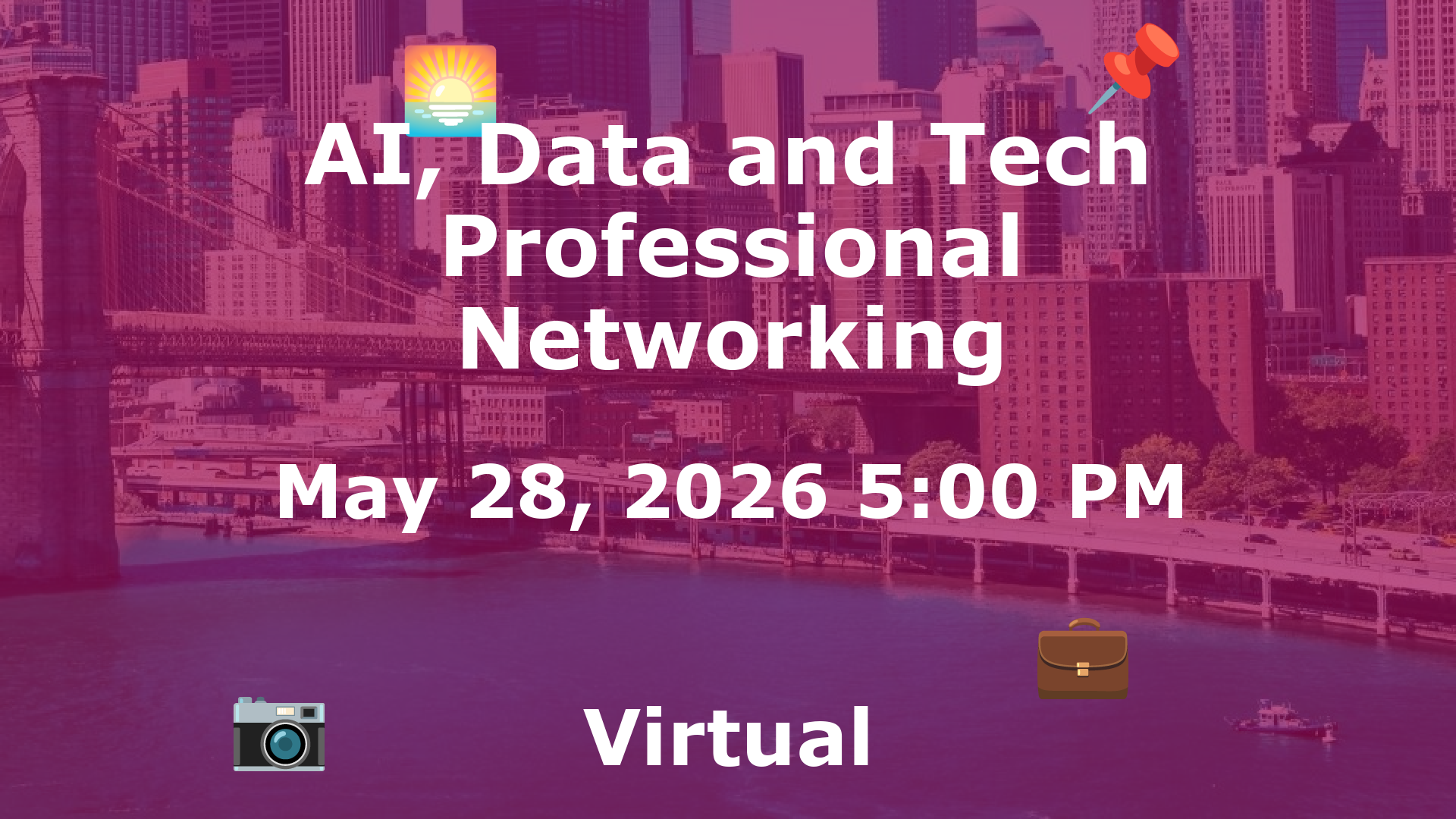 AI, Data and Tech Professional Networking event image
